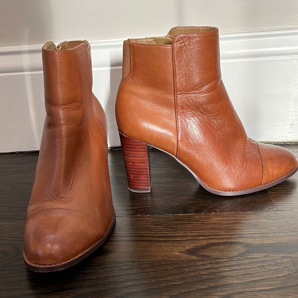 Clarks Brown Leather Ankle Boots